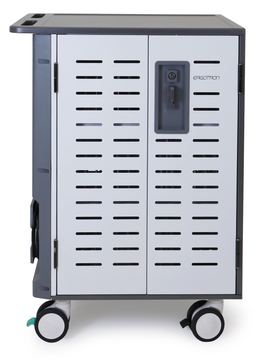 Ergotron Zip40 - Wagen laden und Management - für 40 Tablets / Notebooks - verriegelbar - Stahl - Grau, weiß von LumaTech