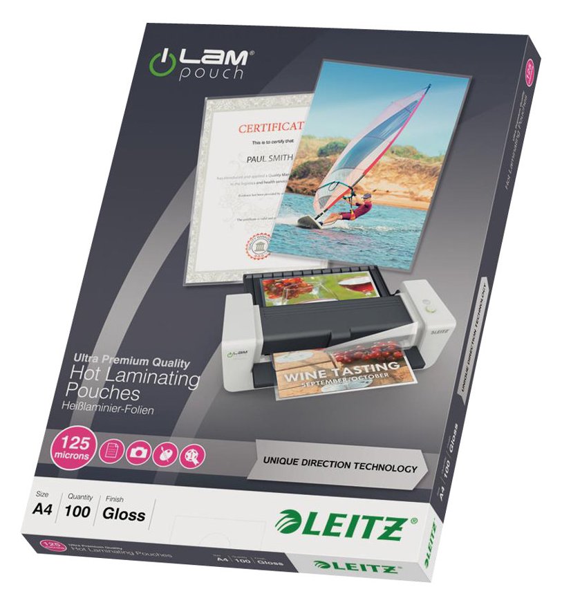 Esselte Leitz Glänzend, kristallklar - A4 (210 x 297