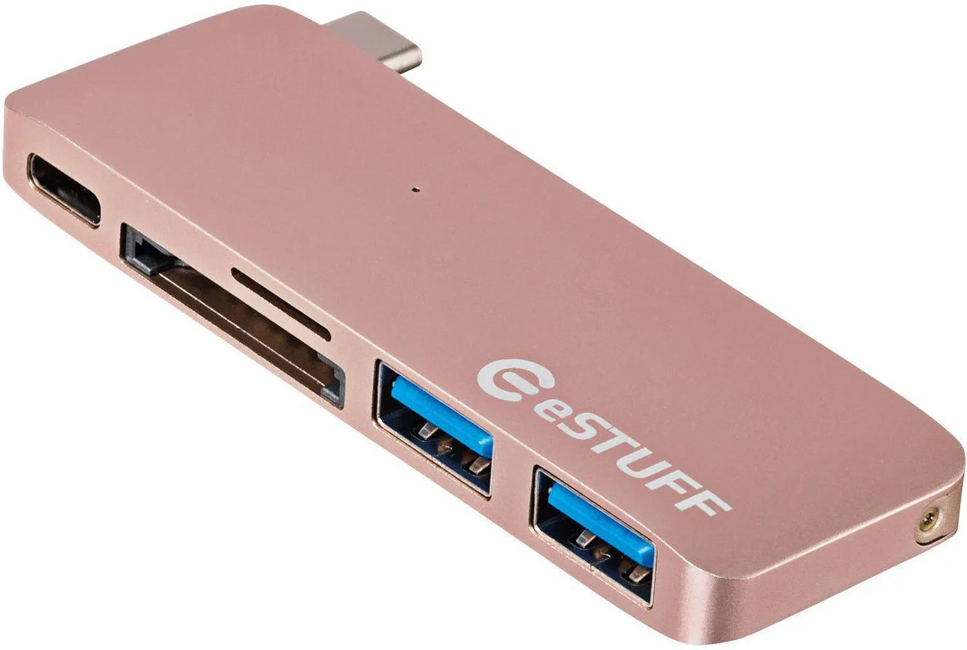 eSTUFF Allure Series - Hub - 2 x SuperSpeed USB 3.0 x USB-C, Ansicht 2