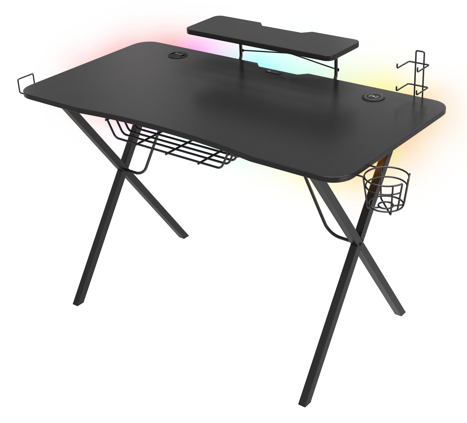 natec Gaming Tisch HOLM 300 RGB schwarz 120cm x 75cm