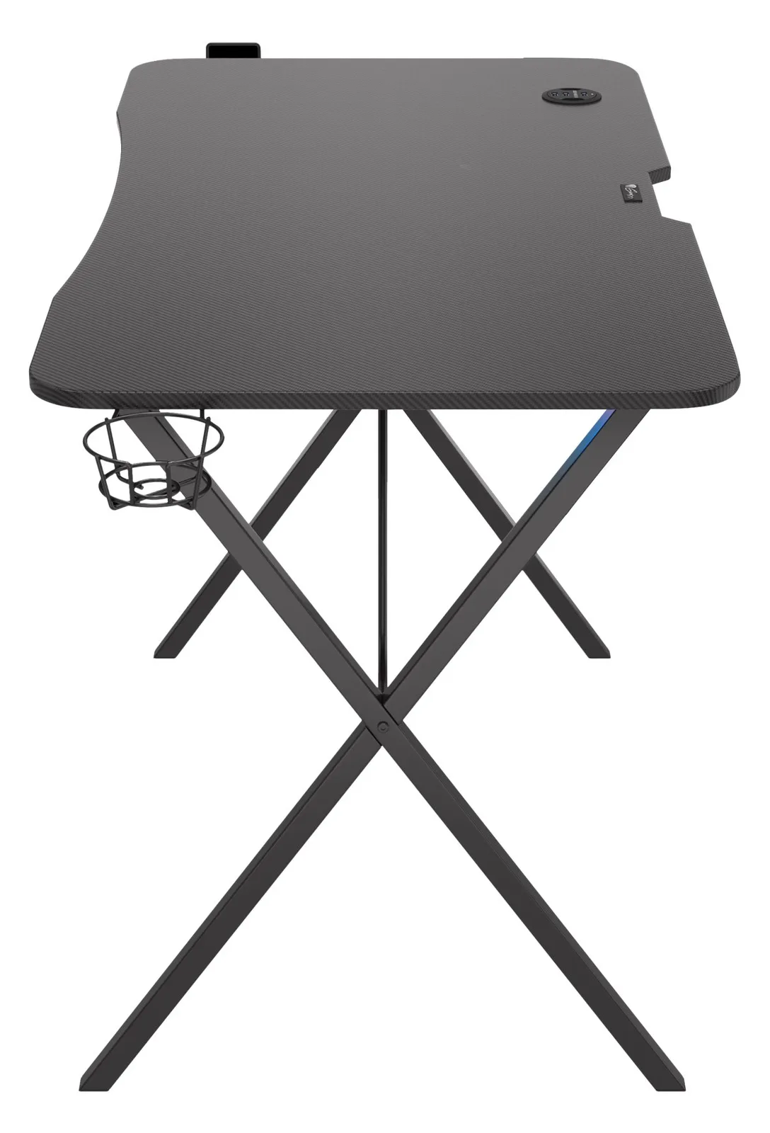 natec GENESIS Holm 200 RGB - Gerade - Rechteckige Form - MDF-Platten - Stahl - Gaming - Schwarz, Ansicht 2