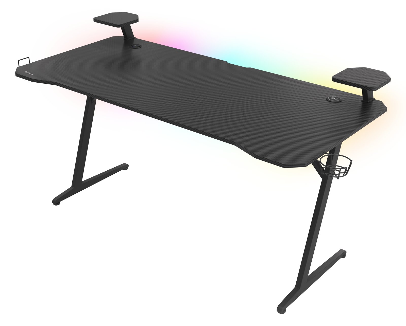 natec GENESIS NDS-1732 - Gerade - Rechteckige Form - MDF-Platten - Stahl - Gaming - Schwarz