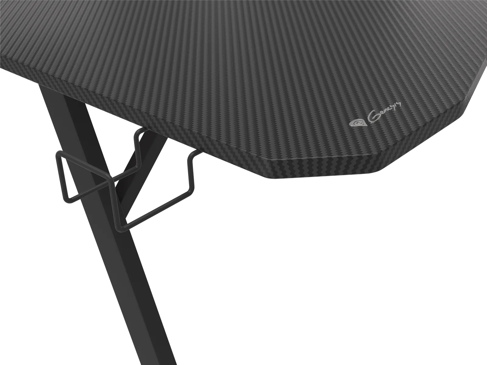 natec GENESIS NDS-1732 - Gerade - Rechteckige Form - MDF-Platten - Stahl - Gaming - Schwarz, Ansicht 3