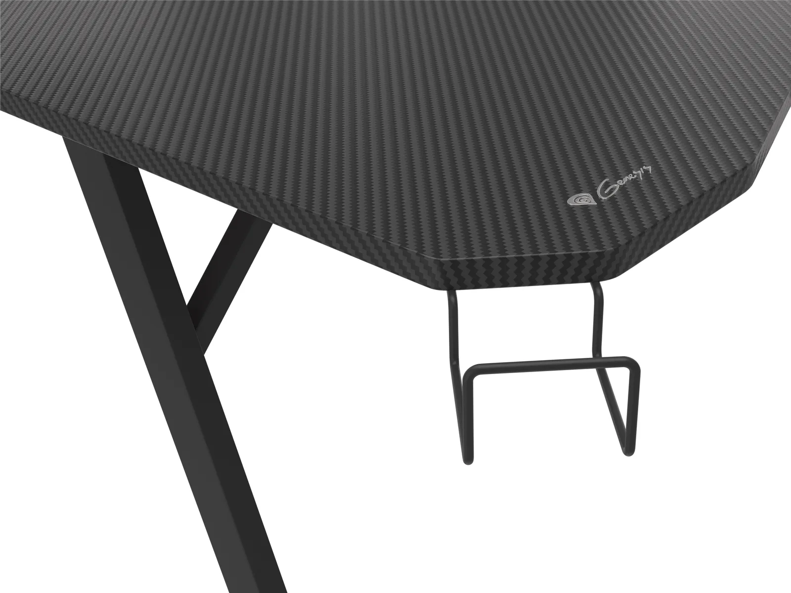 natec GENESIS NDS-1732 - Gerade - Rechteckige Form - MDF-Platten - Stahl - Gaming - Schwarz, Ansicht 4