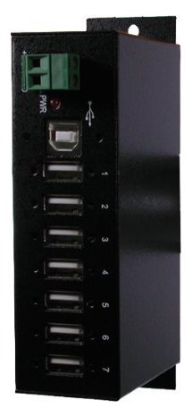Exsys Ex 1177HMV - Hub - 7 x USB 2.0 - an DIN-Schiene montierbar