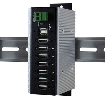 Exsys Ex 1177HMVS-WT - Hub - 7 x USB 2.0 - an DIN-Schiene montierbar von LumaTech