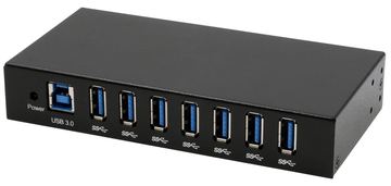 Exsys EX EX-11237HMS-2 - USB 3.0 Industrie-Hub 15 kV ESD Tisch Wand von LumaTech
