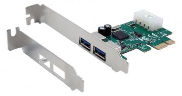 Exsys EX-11042 - PCIe - USB 3.2 Gen 1 (3.1 Gen 1) - Weiblich - Full-height / Low-profile - 2x External USB 3.2 Gen 1 von LumaTech