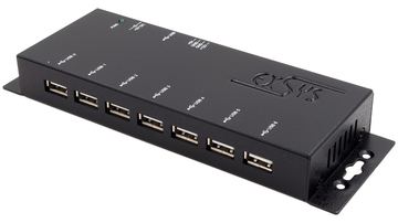 Exsys EX-1177-2S USB 2.0 Hub mit 7 Ports 15KV ESDÜberspannungs-Schutz - Kabel von LumaTech