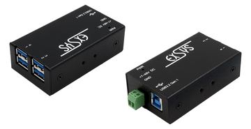 Exsys EX-1181HMS - Hub - 4 x USB 3.2 Gen 1 - an DIN-Schiene montierbar, wandmontierbar von LumaTech