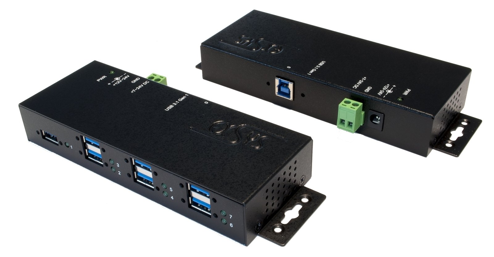 Exsys EX-1189HMVS-3 - 7x USB 3.0 - Metall, - USB 3.2 Gen 1 (3.1 Gen 1) Type-B - USB 2.0 - USB 3.2 Gen 1 (3.1 Gen 1)