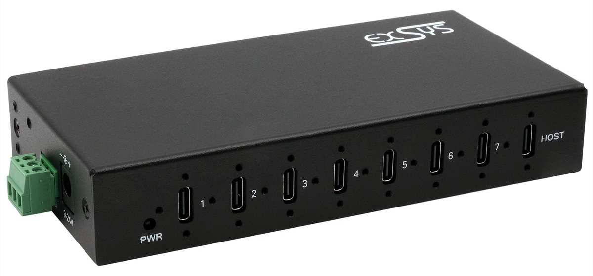Exsys EX-12277HMS USB 3.2 Gen 2 Hub 7x C-Anschlüsse