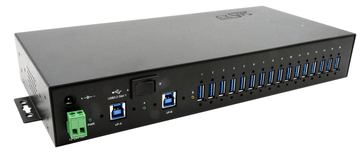 Exsys EX-1526HMVS - USB 3.2 Gen 1 (3.1 Gen 1) Type-B - USB 3.2 Gen 1 (3.1 Gen 1) Type-A - 5000 Mbit/s - Schwarz - Metall von LumaTech