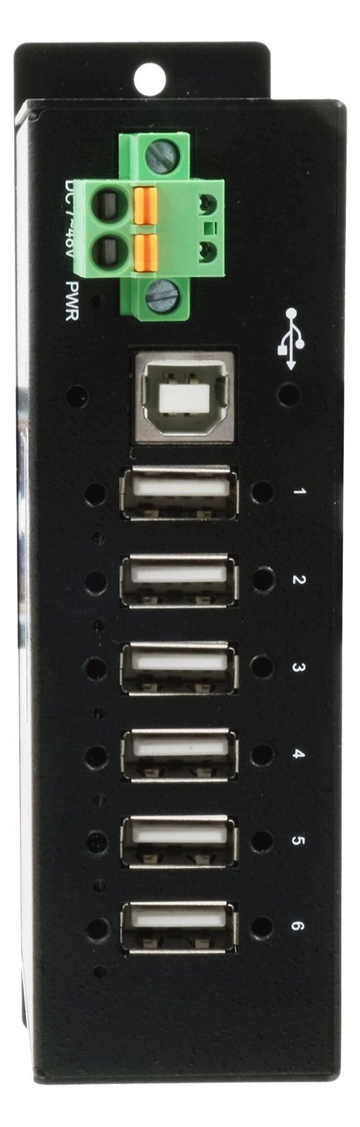 Exsys EX-1596HMVS - Hub - 6 x USB 2.0 - an DIN-Schiene
