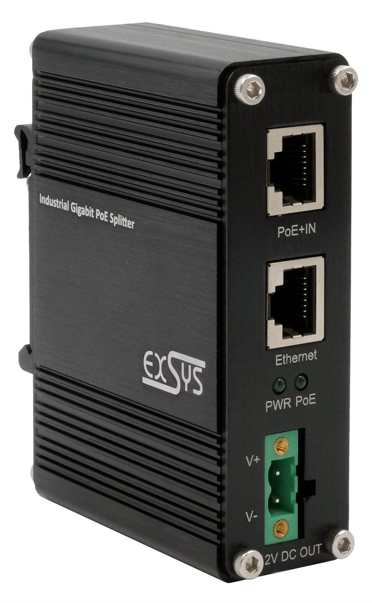 Exsys EX-60325 10/100/1000 PoE+ Splitter - Switch - 1 Gbps