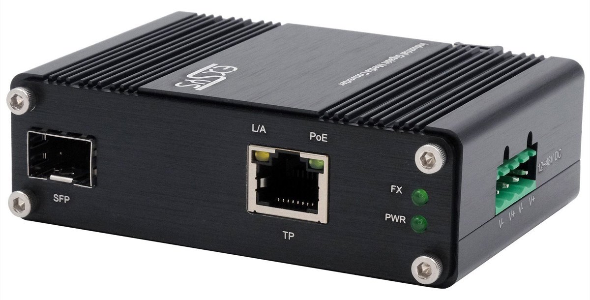 Exsys EX-60340 Industrial Media Konverter - Converter - 1 Gbps