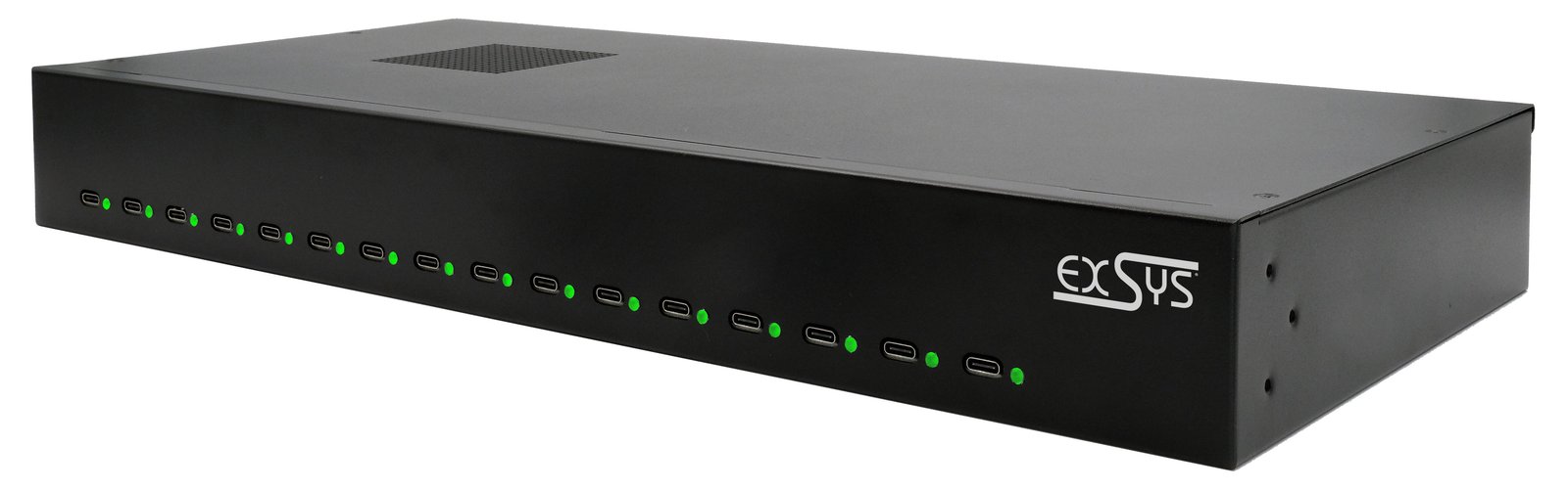 Exsys GmbH 16-Port USB-C High Power Ladestation 480W EX-11016 - USB Typ C