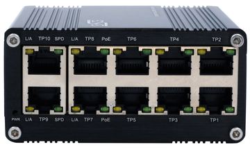 Exsys Switch 10Port Industrie Ethernet 8x10/100/1000Tx 2x48VDC-57VDC - Switch - 10-Port von LumaTech