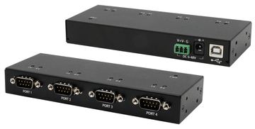 Exsys USB 2.0 zu Seriell 4S RS-232 Ports 2m inkl.USB Kabel FTDI-Chipsatz - Kabel - Digital/Daten von LumaTech