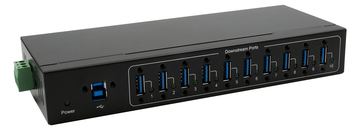 Exsys USB 3.2 Hub 10-Port Gen1 USB-Kabel USB-Kabel Din-Rail-Kit VIA VL811+ - Kabel-/Adapterset - Digital/Daten von LumaTech