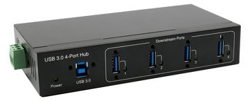 Exsys USB 3.2 Hub 4-Port Gen1 inkl.USB Kab inkl.USB-Kabel Din-Rail-Kit VIA - Kabel-/Adapterset - Digital/Daten von LumaTech