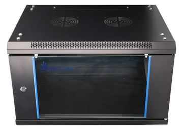 Extralink EX.7225 - Wandmontiertes Regal - 6U - 60 kg - Sperrschloss - Ablageschienen - Schwarz von LumaTech