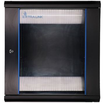 Extralink EX.7263 - Wandmontiertes Regal - 12U - 60 kg - Sperrschloss - Schwarz von LumaTech