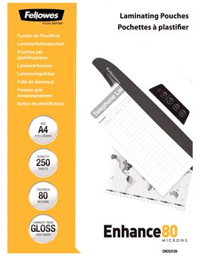 Fellowes Laminating Pouches - 80 Mikron - 250er-Pack von LumaTech