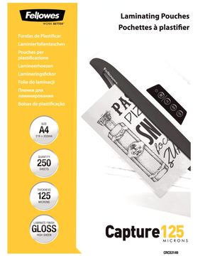 Fellowes Laminating Pouches Capture 125 micron - A4 (210 x 297 mm) von LumaTech