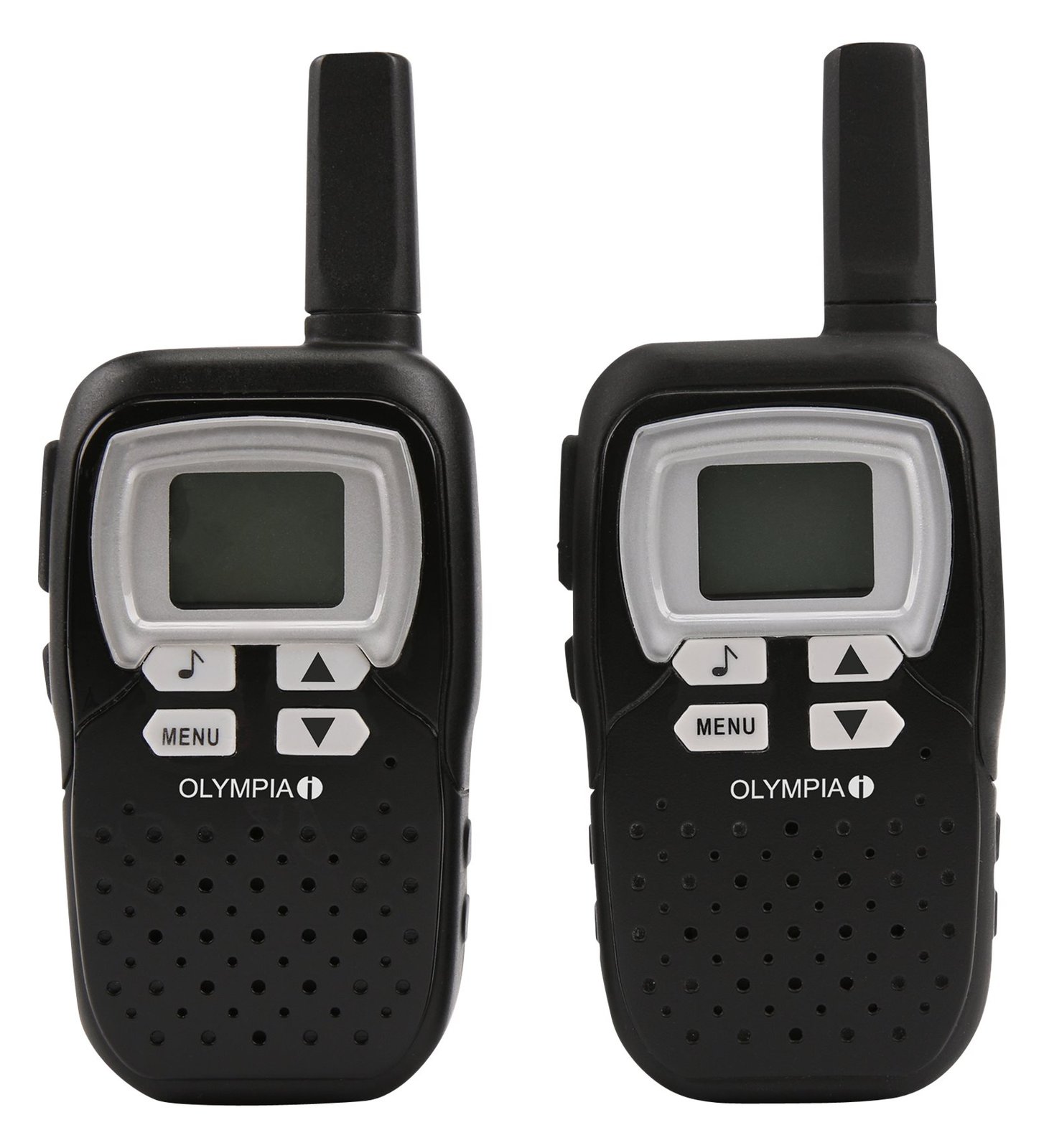 Olympia 1208 - Tragbar - Zwei-Wege Funkgerät - PMR - 446.00625 - 446.09375 MHz - 8 Kanäle - Schwarz (Packung mit 2)
