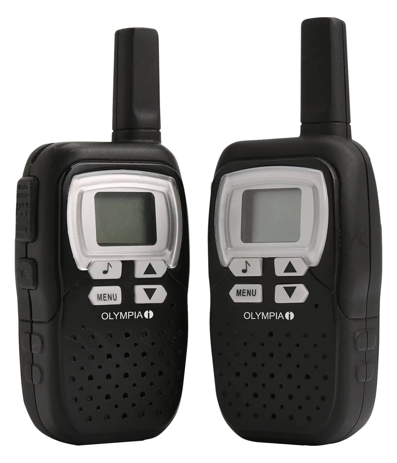Olympia 1208 - Tragbar - Zwei-Wege Funkgerät - PMR - 446.00625 - 446.09375 MHz - 8 Kanäle - Schwarz (Packung mit 2), Ansicht 3