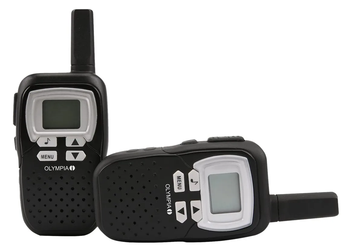 Olympia 1208 - Tragbar - Zwei-Wege Funkgerät - PMR - 446.00625 - 446.09375 MHz - 8 Kanäle - Schwarz (Packung mit 2), Ansicht 4