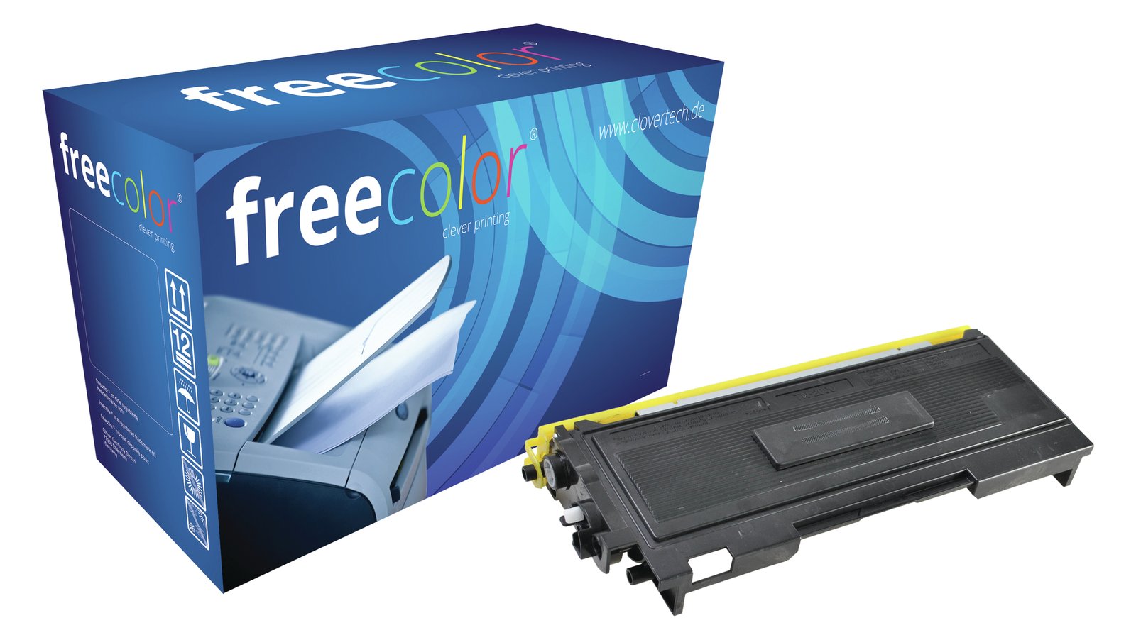 freecolor 90 g - Schwarz - kompatibel - Tonerpatrone (Alternative zu: Brother TN2000)