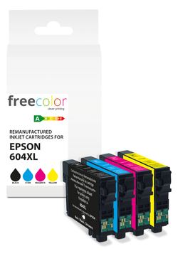 freecolor Patrone Epson 604XL Multipack BK/C/M/Y+3x11ml remanufactured - Wiederaufbereitet - Tintenpatrone von LumaTech