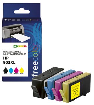 freecolor Patrone HP 903XL color BK/C/M/Y remanufactured - Wiederaufbereitet - Kompatibel von LumaTech