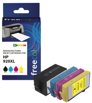 freecolor Patrone HP 920XL color BK/C/M/Y remanufactured - Wiederaufbereitet - Kompatibel von LumaTech