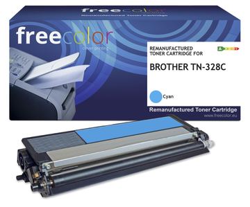 freecolor Toner Brother TN-328C cyan remanufactured - Wiederaufbereitet - Kompatibel von LumaTech