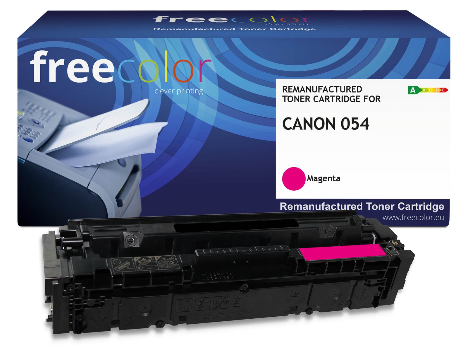 freecolor Toner Canon 054 3022C002 magenta remanufactured - Wiederaufbereitet - Kompatibel