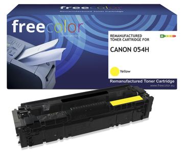 freecolor Toner Canon 054H 3025C002 yellow remanufactured - Wiederaufbereitet - Kompatibel von LumaTech