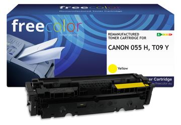 freecolor Toner Canon 055H 3017C002 yellow remanufactured - Wiederaufbereitet - Kompatibel von LumaTech