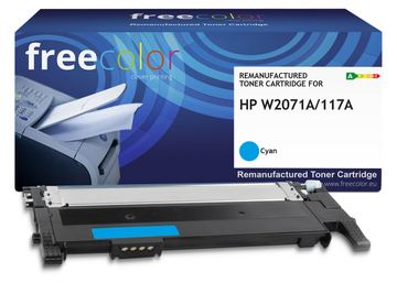 freecolor Toner HP 117A W2071A cyan - Tonereinheit - Wiederaufbereitet - Kompatibel von LumaTech