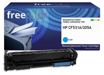freecolor Toner HP 205A CF531A cyan remanufactured - Wiederaufbereitet - Kompatibel von LumaTech