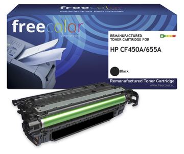 freecolor Toner HP 655A CF450A black remanufactured - Wiederaufbereitet - Kompatibel von LumaTech