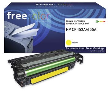 freecolor Toner HP 655A CF452A yellow remanufactured - Wiederaufbereitet - Kompatibel von LumaTech