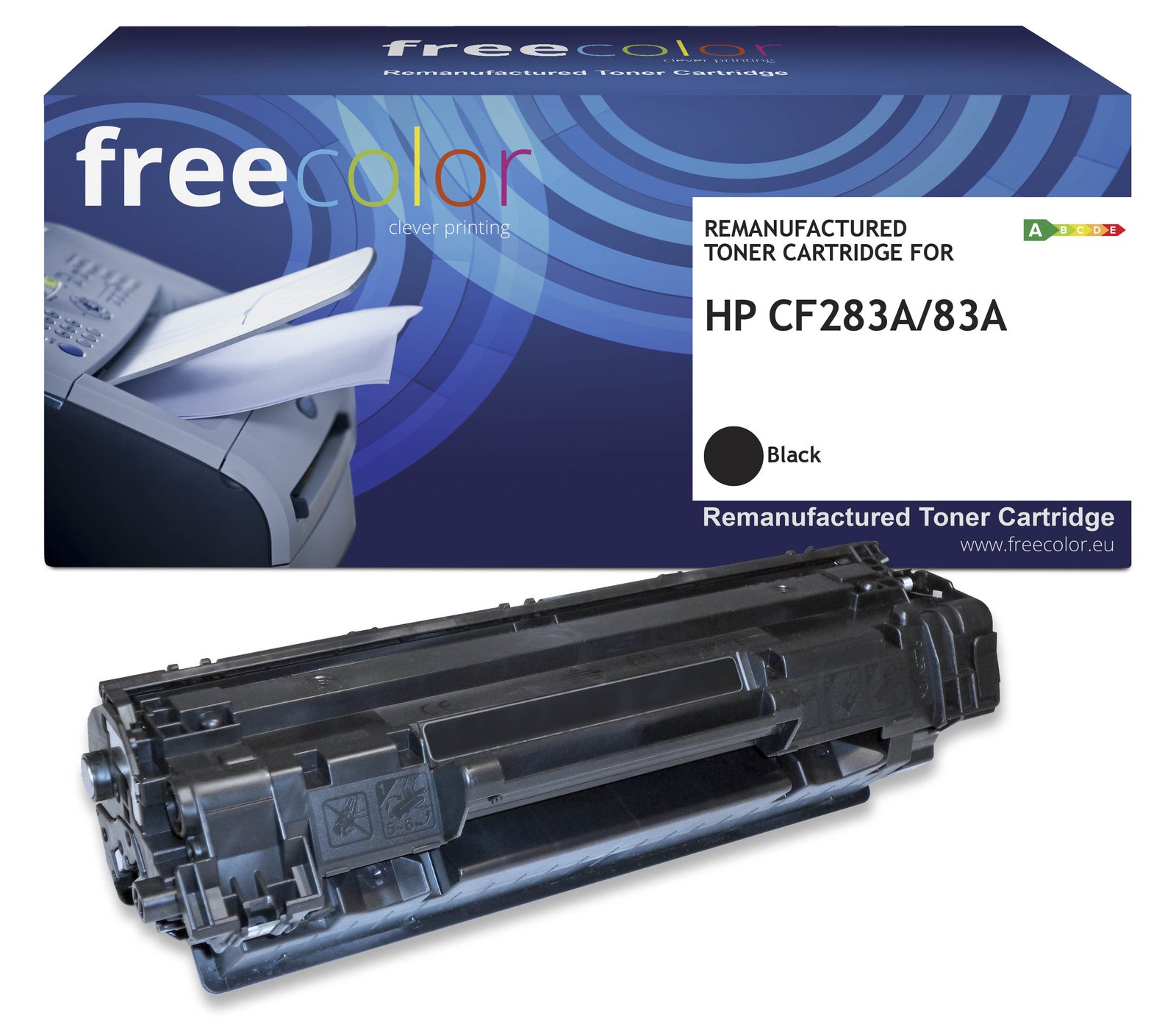 freecolor Toner HP 83A CF283A black remanufactured - Wiederaufbereitet - Kompatibel