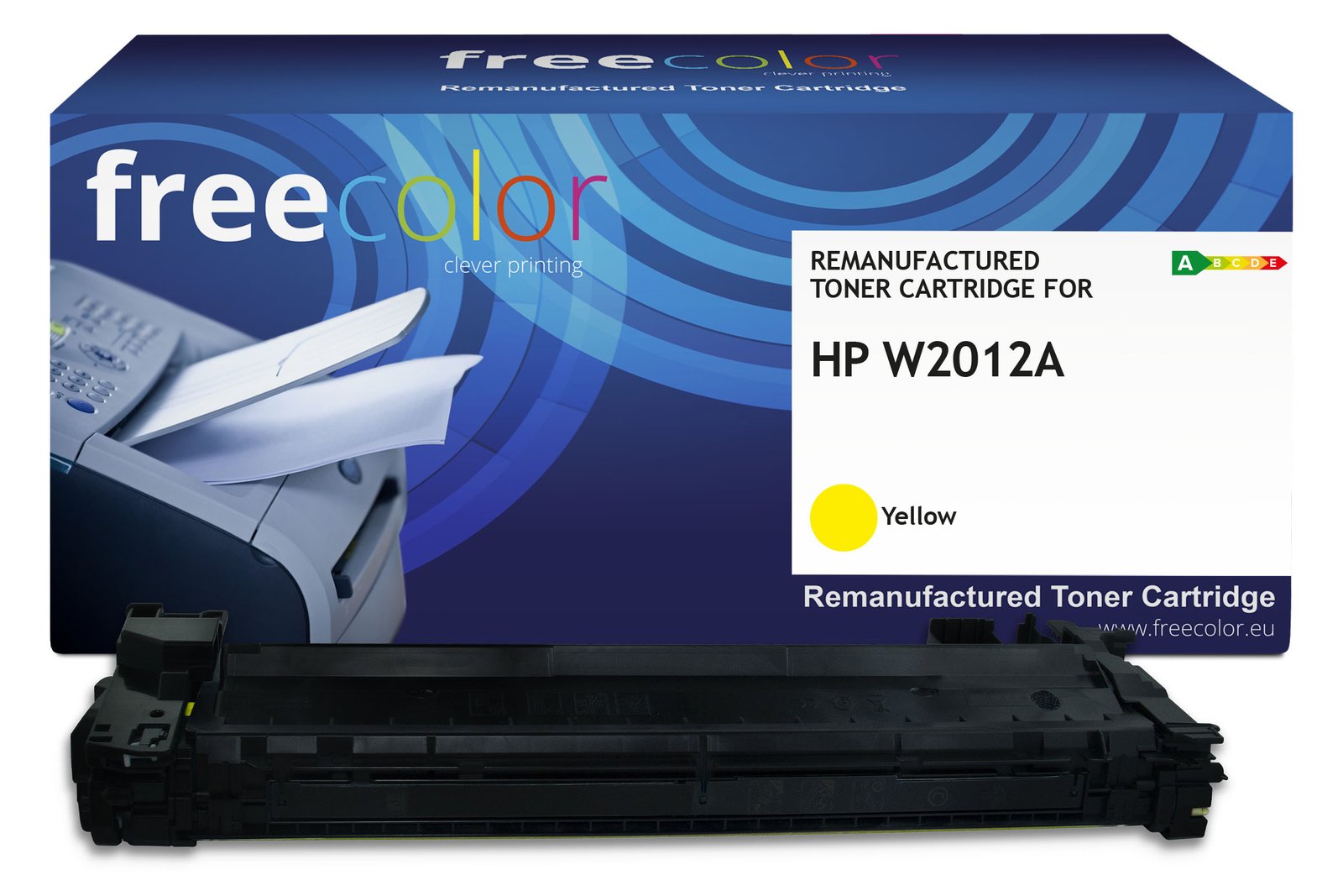 freecolor Toner HP W2012A yellow mit chip 13000p kompatibel - Kompatibel - Tonereinheit