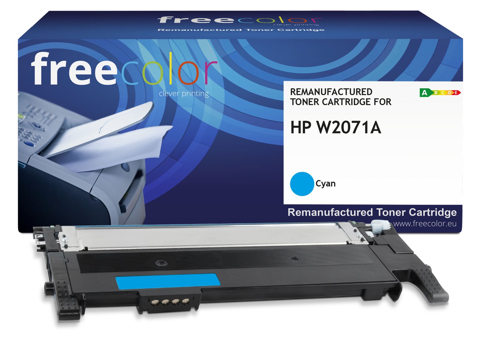 freecolor Toner HP W2071A cyan mit chip 1000p kompatibel - Kompatibel - Tonereinheit