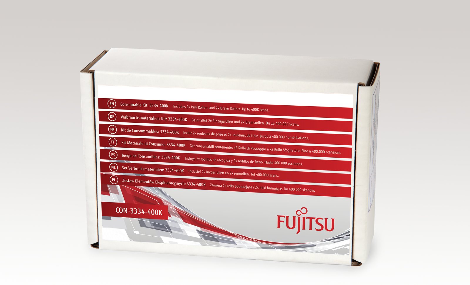 Fujitsu Consumable Kit: 3334-400K - Scanner - Verbrauchsmaterialienkit
