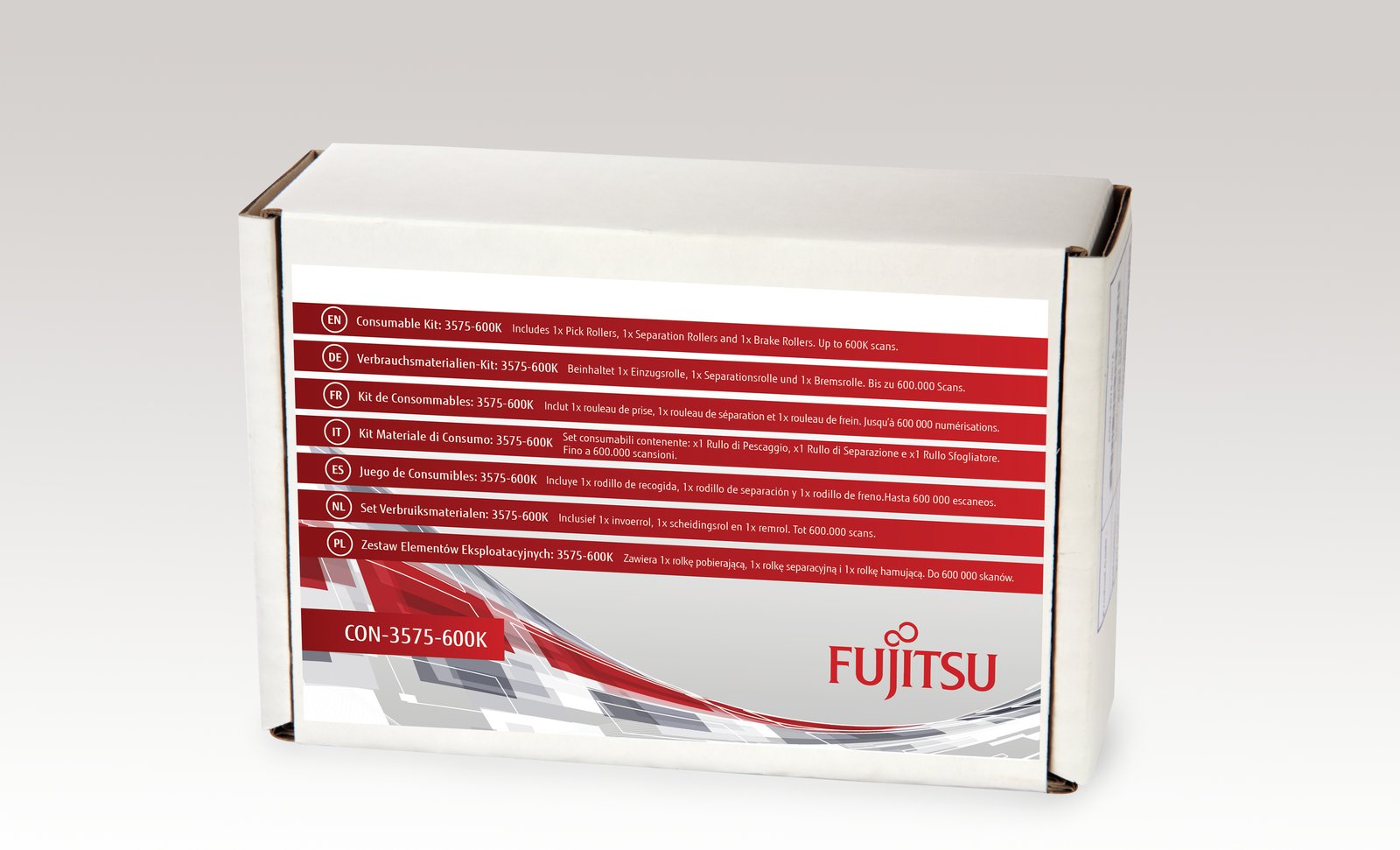 Fujitsu Consumable Kit: 3575-600K - Scanner - Verbrauchsmaterialienkit