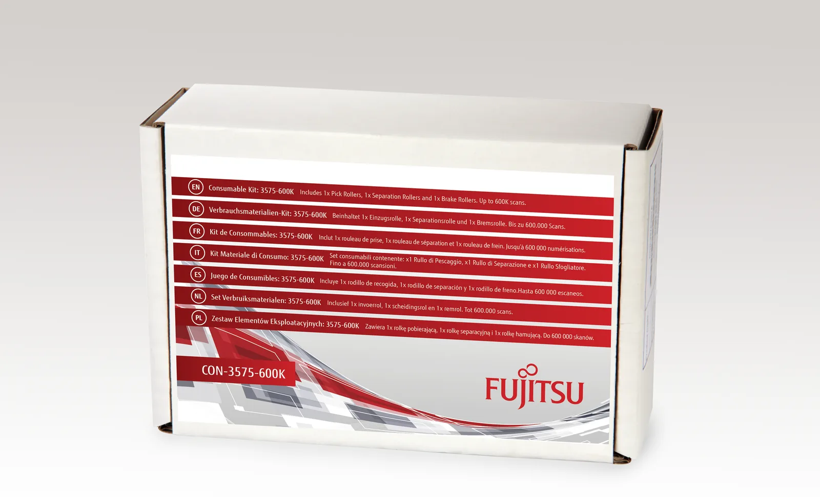 Fujitsu Consumable Kit: 3575-600K - Scanner - Verbrauchsmaterialienkit, Ansicht 2
